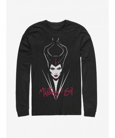 Maleficent: Mistress Of Evil Red Lip Art Long Sleeve Tee - Black for Men