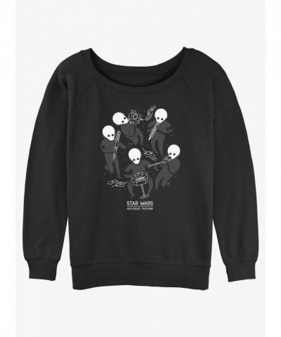 Star Wars Cantina Band Slouchy Sweatshirt for Girls - Black