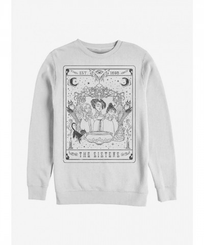 Disney Hocus Pocus White Crewneck Sweatshirt for Men