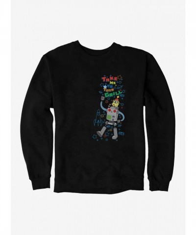 SpongeBob SquarePants Men's Comfortable Take Me To Your Grill Hoodie