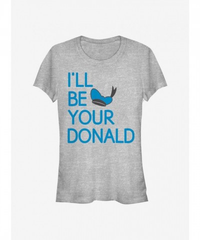 Disney Girls Donald Duck T-Shirt - Grey Junior Size