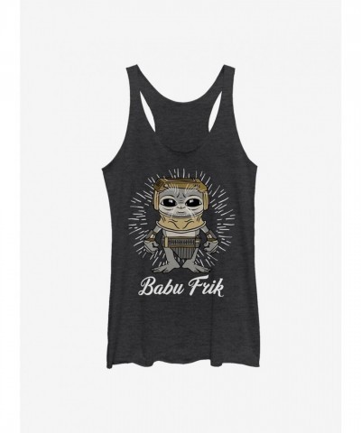Star Wars Cute Frik Girls Tank Top - Black Junior Size