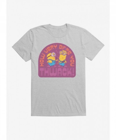 Minions How Dare You Vintage T-Shirt - Unisex Grey