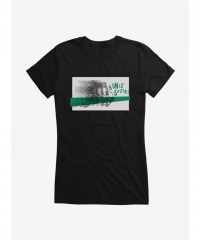 Sonic Speed Run Graphic Tee for Girls