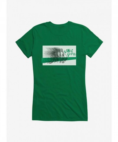 Sonic Speed Run Graphic Tee for Girls