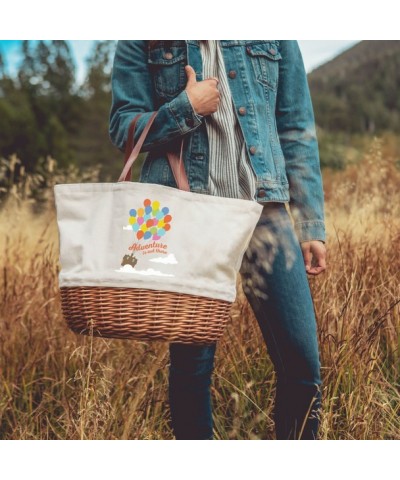 Up Basket Tote Adventure Canvas Wicker Picnic Bag