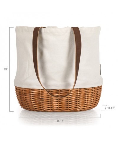 Up Basket Tote Adventure Canvas Wicker Picnic Bag
