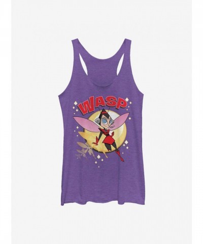 Marvel Ant-Man and Wasp Retro Style Girls Tank Top - Purple