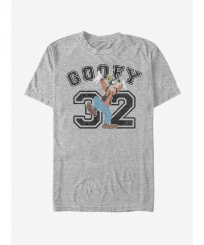 Disney Goofy Lightweight Collegiate T-Shirt - Grey for Men