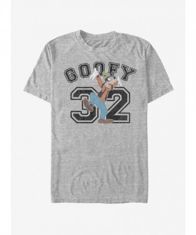 Disney Goofy Lightweight Collegiate T-Shirt - Grey for Men