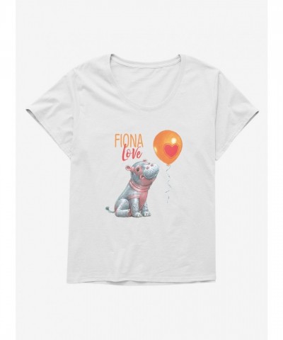 Fiona the Hippo Valentine Love Balloon Plus Size Tee for Girls