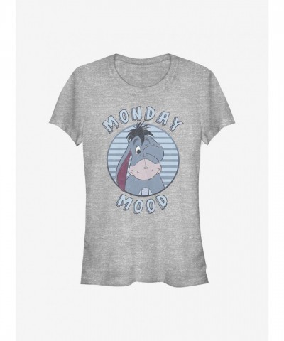Disney Winnie The Pooh Girls Mood T-Shirt - Grey