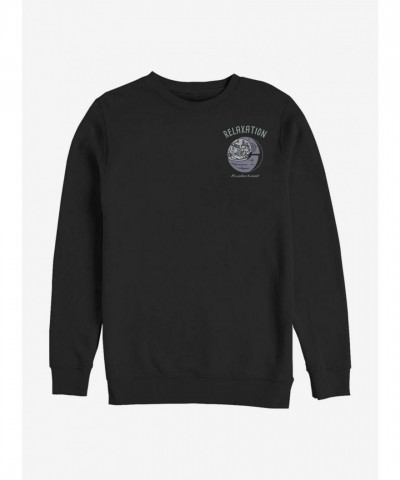 Star Wars Comfortable Black Crew Sweatshirt for Men
