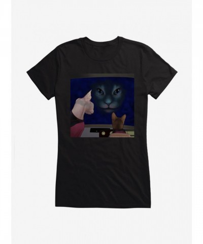 Star Trek TNG Inspired Big Face Graphic T-Shirt for Girls