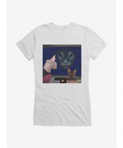 Star Trek TNG Inspired Big Face Graphic T-Shirt for Girls