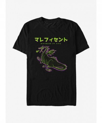 Disney Villains Neon T-Shirt for Men - Black