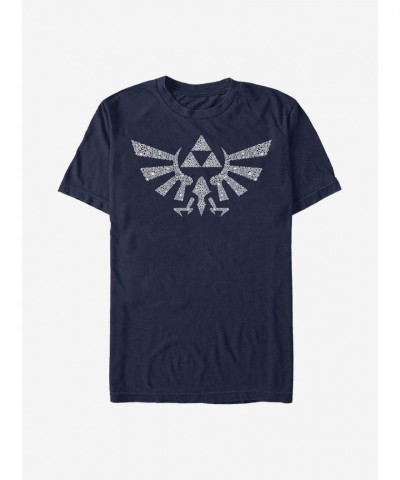 Nintendo Breath of the Wild Zelda Crest Men's T-Shirt in Blue