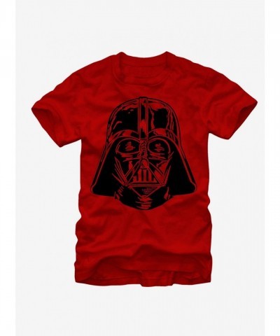 Star Wars Iconic Darth Vader Helmet Unisex Red T-Shirt