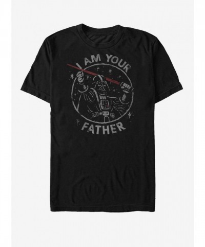Darth Vader Dad T-Shirt in Black for Men