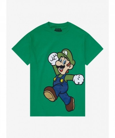 Super Mario Bros. Unisex Jumbo Graphic Tee Featuring Luigi