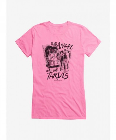 Doctor Who Angel Tardis Graphic Tee for Girls