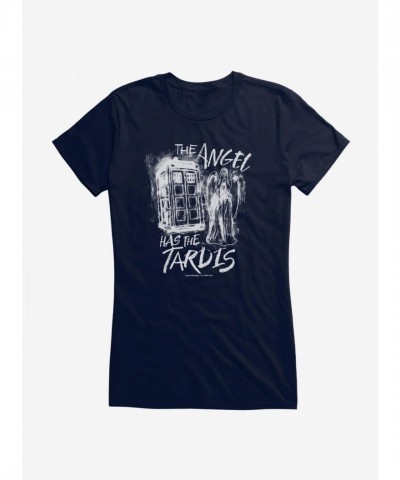 Doctor Who Angel Tardis Graphic Tee for Girls