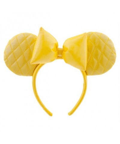 Minnie Mouse Quilted Yellow Ear Headband for Women