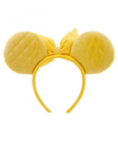 Minnie Mouse Quilted Yellow Ear Headband for Women