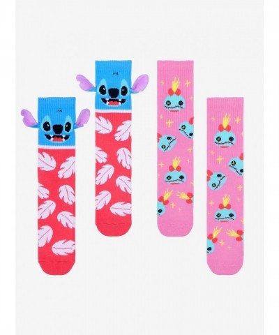 Disney Lilo & Stitch Cozy Crew Socks Set - Scrump & Stitch Design