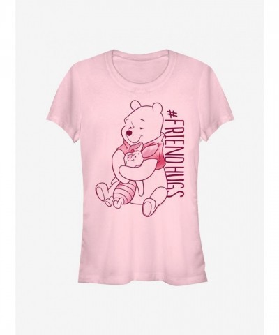 Disney Pooh Hugs Piglet Classic Lightweight T-Shirt for Girls