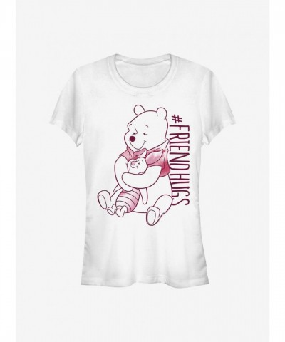 Disney Pooh Hugs Piglet Classic Lightweight T-Shirt for Girls