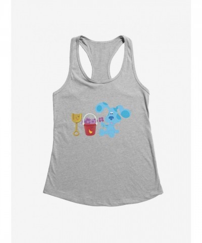 Blue's Clues Floral Picking Shovel & Pail Girls Tank Top