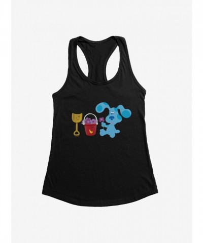 Blue's Clues Floral Picking Shovel & Pail Girls Tank Top
