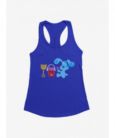 Blue's Clues Floral Picking Shovel & Pail Girls Tank Top