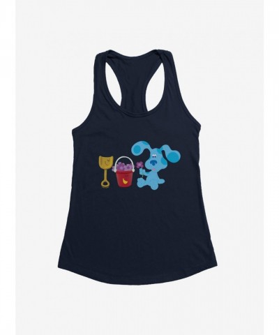 Blue's Clues Floral Picking Shovel & Pail Girls Tank Top