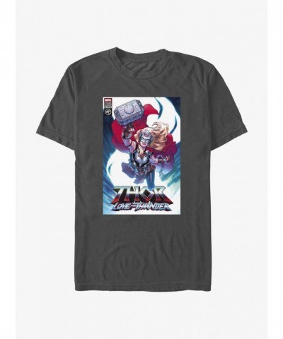 Marvel's Thor Jane Foster Graphic Tee - Grey Men's Size