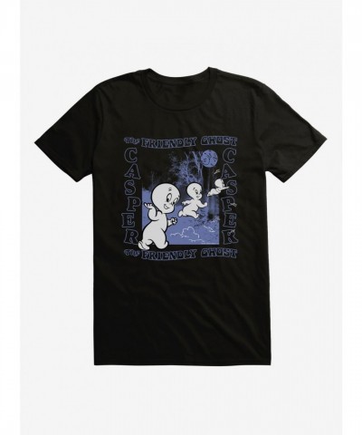Casper Friendly Ghost Let's Fly Men's Lightweight Cotton T-Shirt