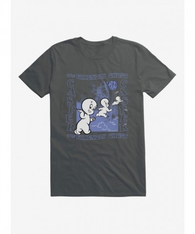 Casper Friendly Ghost Let's Fly Men's Lightweight Cotton T-Shirt