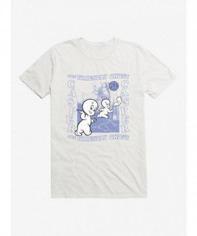 Casper Friendly Ghost Let's Fly Men's Lightweight Cotton T-Shirt