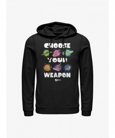Nintendo Splatoon Men's Black Choose Your Weapons Hoodie