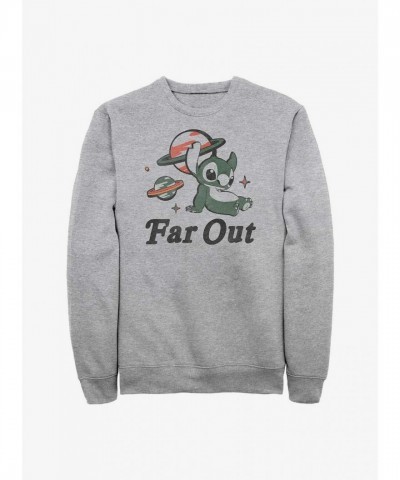 Disney Far Out Stitch Unisex Grey Sweatshirt
