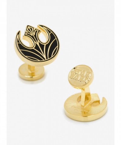 Luxurious Gold Plated Star Wars Rebel Alliance Cufflinks for Men