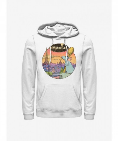 Disney Pixar Ratatouille Le Rat Parisian Men's White Hoodie