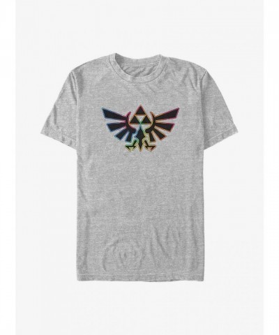 The Legend of Zelda Hyrule Crest Big & Tall T-Shirt - Grey