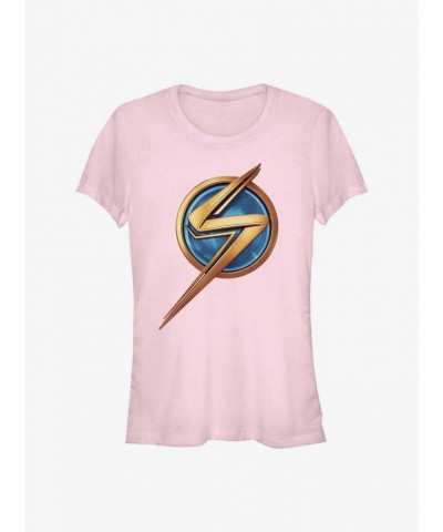 Marvel Ms. Marvel Icon Tee for Girls - PINK Comfortable Lightweight Cotton