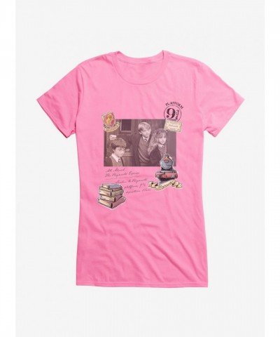 Harry Potter Trio Hogwarts Express Junior Girls Comfortable T-Shirt