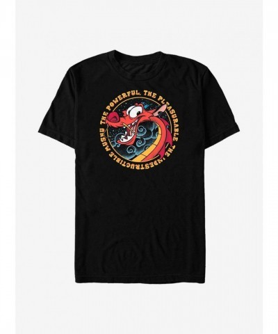 Disney Mulan Unisex Dragon T-Shirt in Black