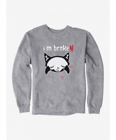 Emily The Strange Unisex Broken Heart Sweatshirt