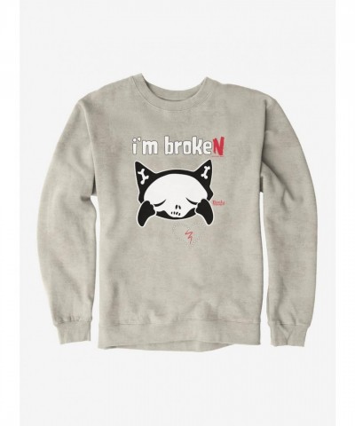 Emily The Strange Unisex Broken Heart Sweatshirt