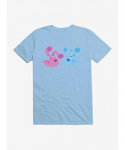 Blue's Clues Magenta and Blue Playful T-Shirt for Men